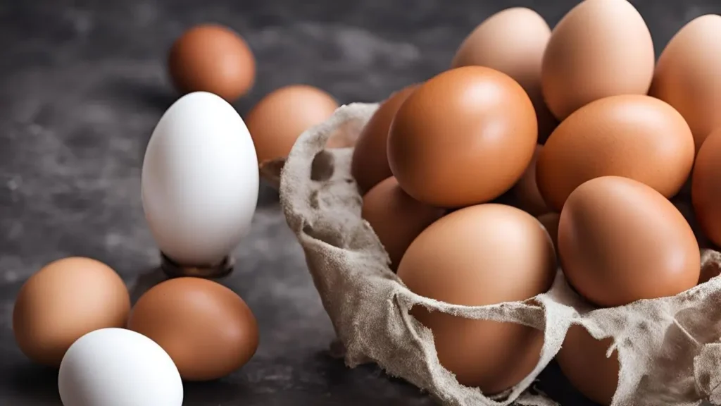 A cracked egg with a 'myth-busting' explosion effect, surrounded by icons like a crossed-out 'X,' a muscle arm, and a checkmark, debunking common myths about egg protein for muscle growth.