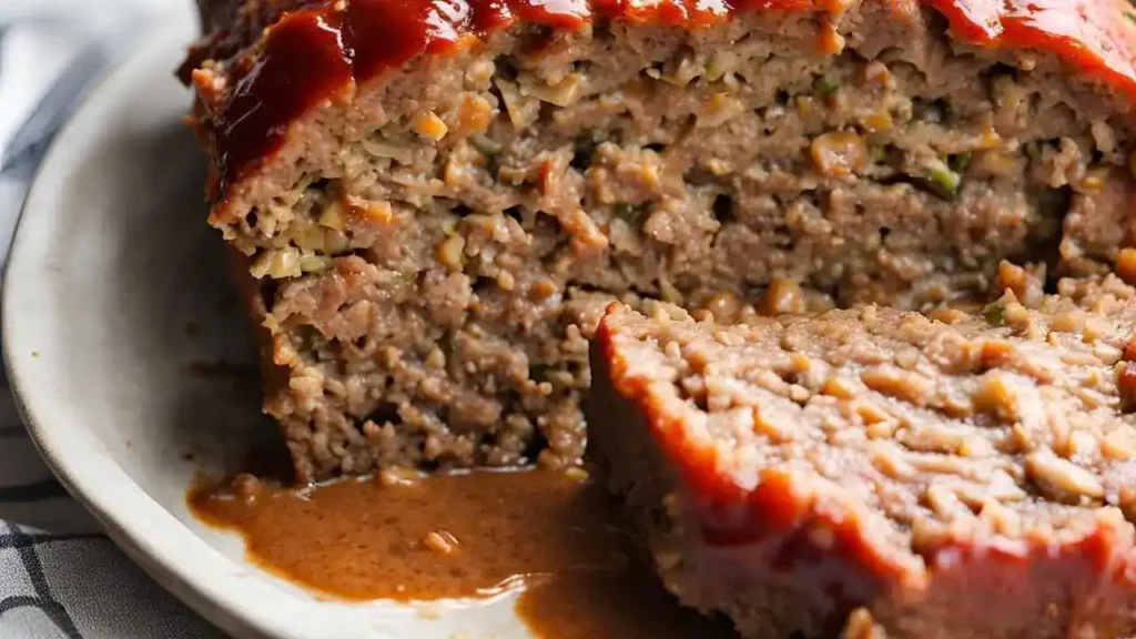 A dry, cracked meatloaf next to a moist, perfectly cooked meatloaf, highlighting common cooking mistakes.